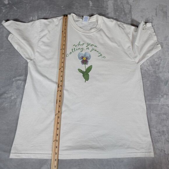 Vintage Peconic River Herb Farm New York T Shirt Mens XL Flower Plants Y2K READ - Picture 8 of 8
